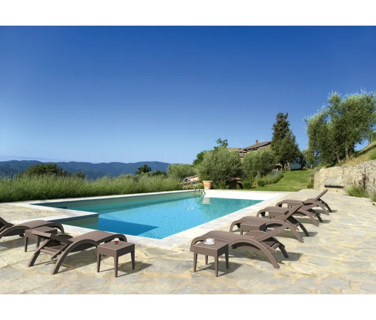 MIAMI T BROWN beach side table