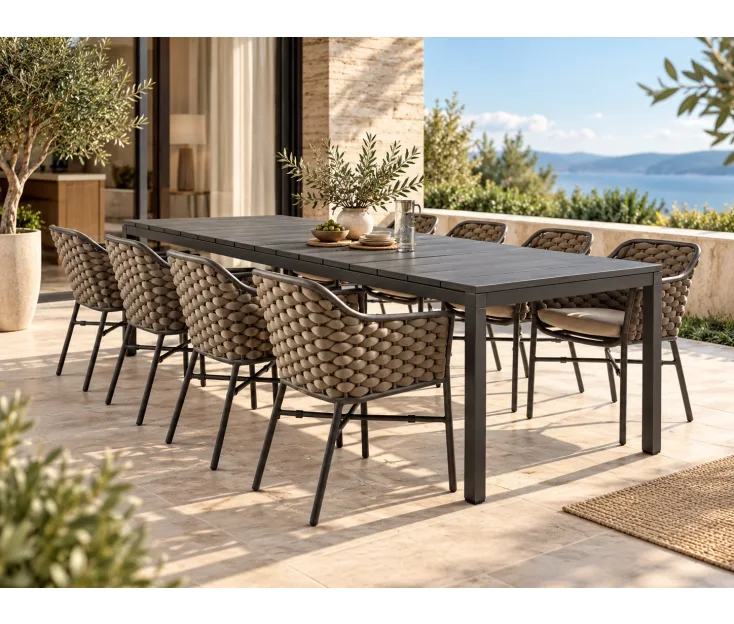 RIO 210-280/LEON tortora 1+8 garden set