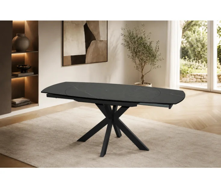 SMART ČRNA 120+30+30X90X77 tavolo da pranzo