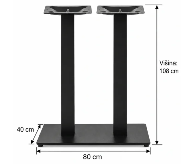 DC 708/a H high table base