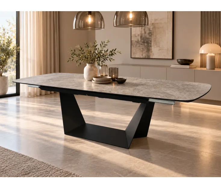 Onyx Grey 200+60X110 Jedilna miza
