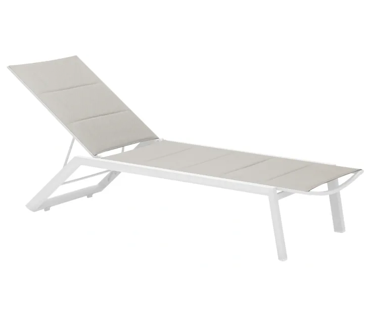 lux alu white sunbed