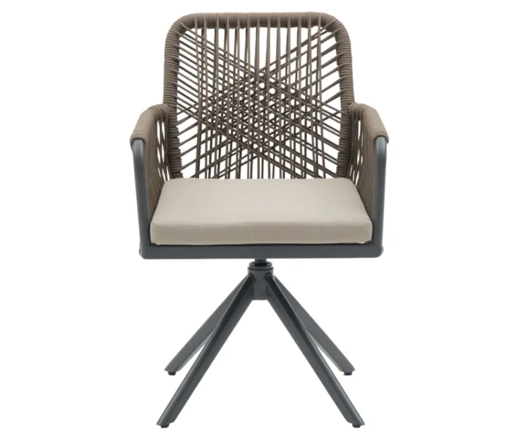alicante swivel antracit/taupe chair