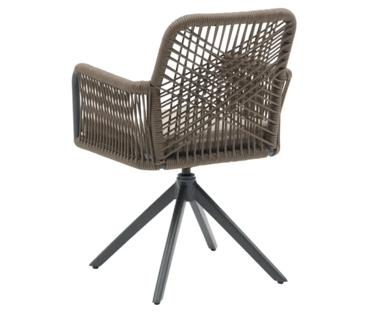 alicante swivel antracit/taupe chair