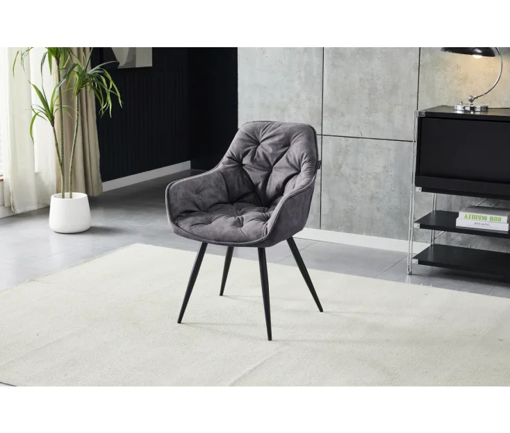 Amanda Graphite Sedia moderna