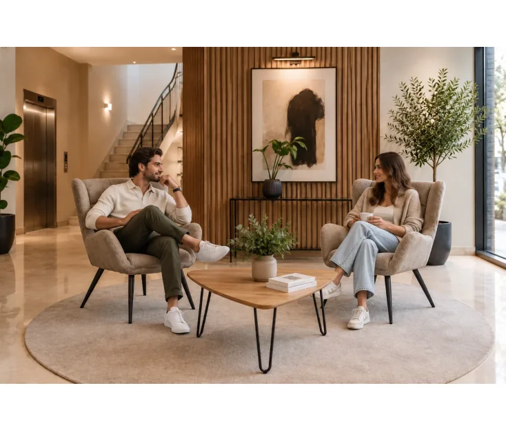 Loni Graphite Lounge stolica