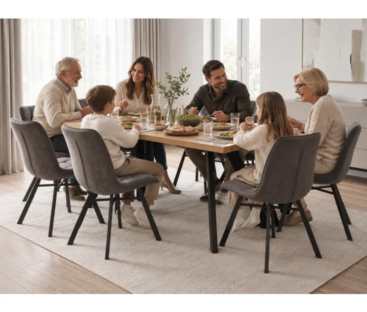 Vali Eco 200 / Todi Grey 1+6 Dining set