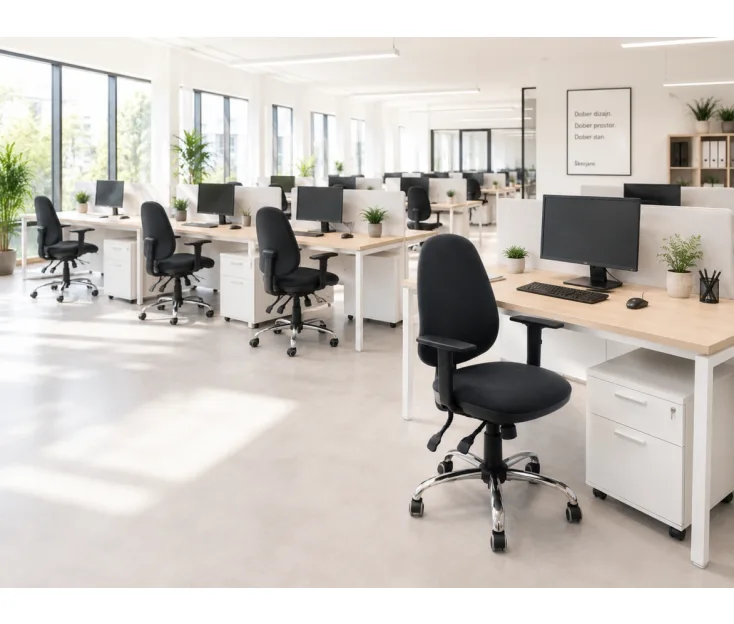 HOSPITAL Kali black sedia da ufficio professionale