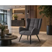Loni Graphite Lounge stol
