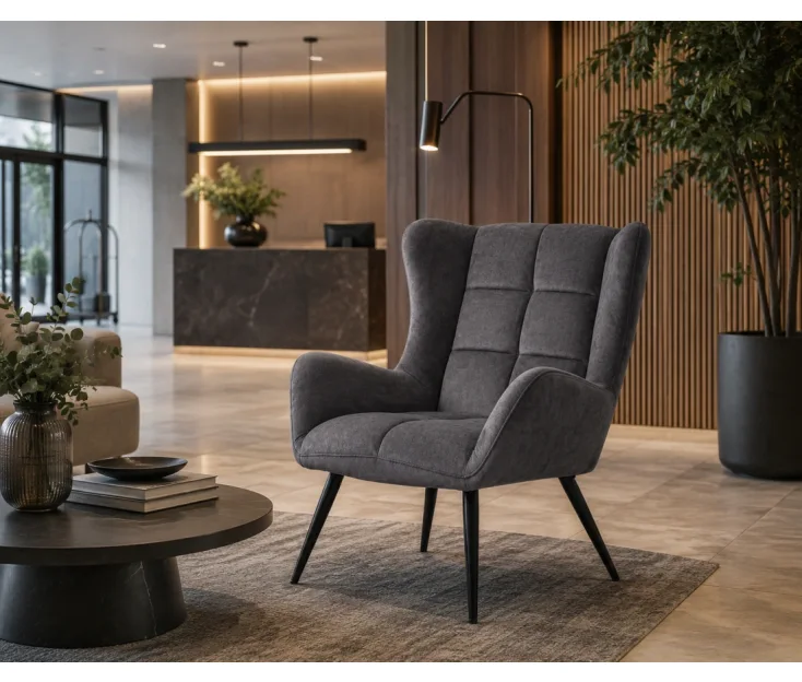 Loni Graphite Lounge poltrona