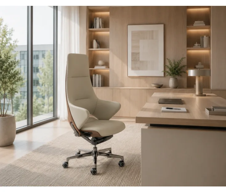 COSMIC BEIGE/COGNAC professional office chair
