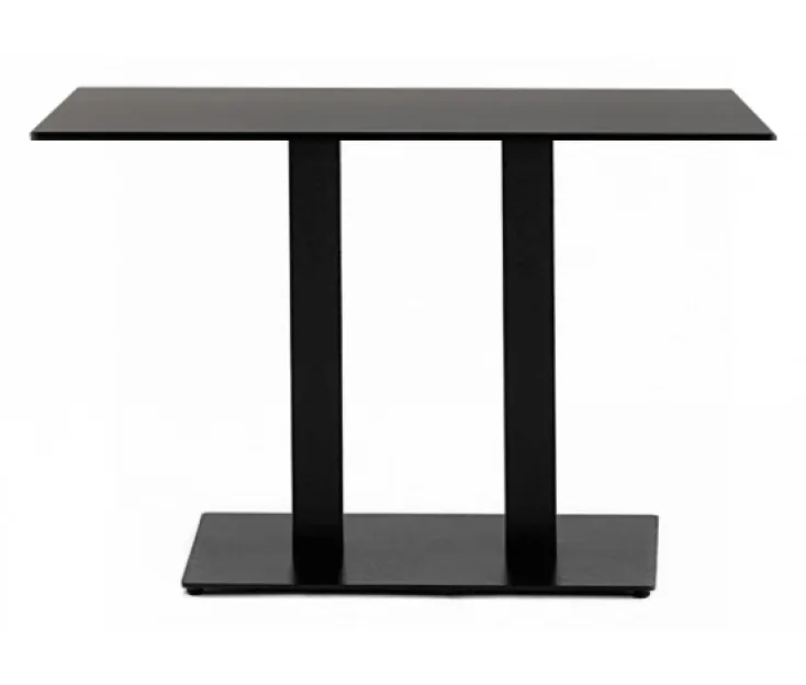 Dvojno mizno podnožje v črni barvi