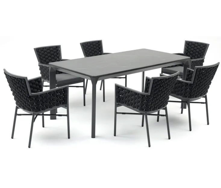 Carves 180X90/Mexico Antracit 1+6 Garden set