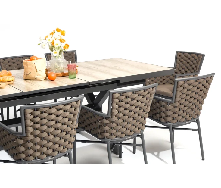 adeline 200-260/mexico tortora 1+8 garden set