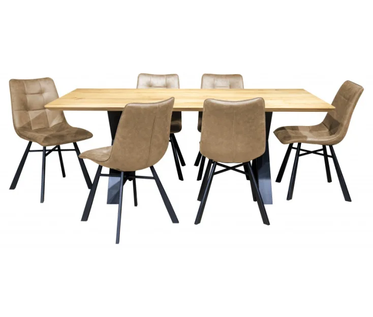 Vali X 200 / Todi Beige 1+6 Set da pranzo