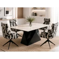 Forma / Mozaik black 1+6 Set da pranzo