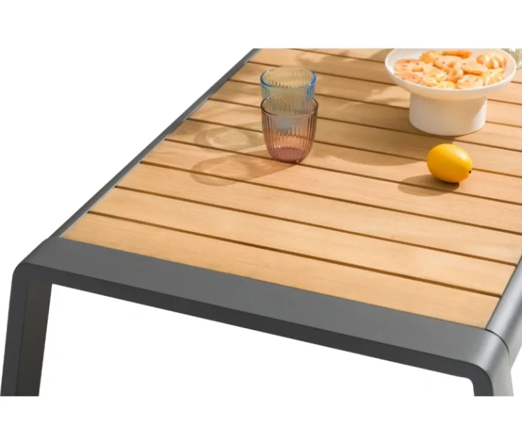 neia antracit/teak grt premium garden set