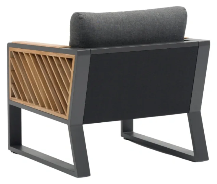 neia antracit/teak grt premium garden set