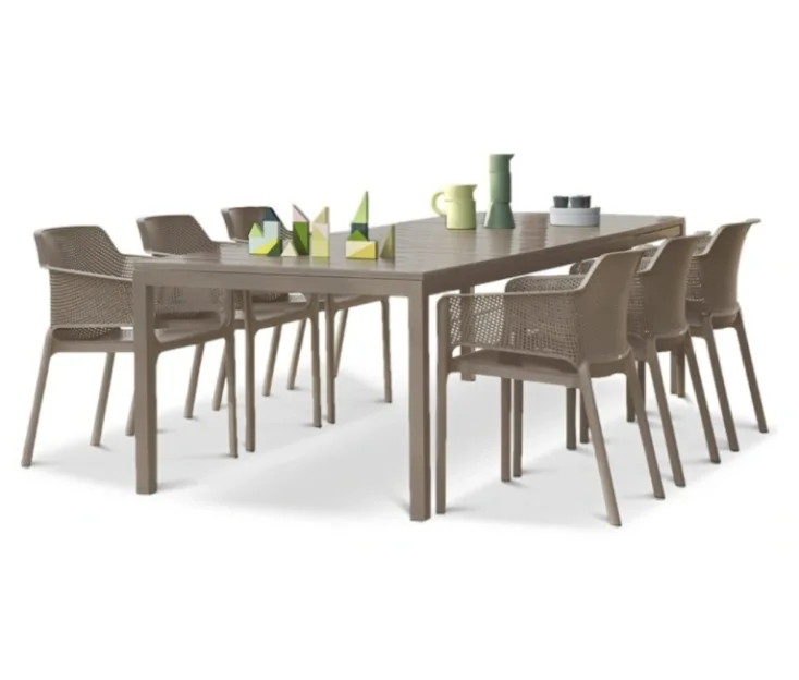 RIO 140-210 TORTORA/NET TORTORA 1+6 garden set