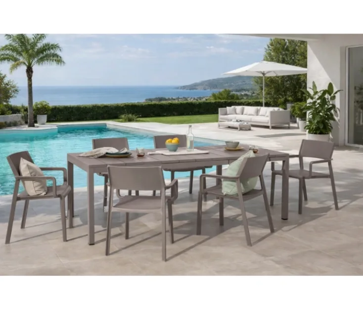 RIO 140-210 TORTORA/TRILL R TORTORA 1+6 garden set