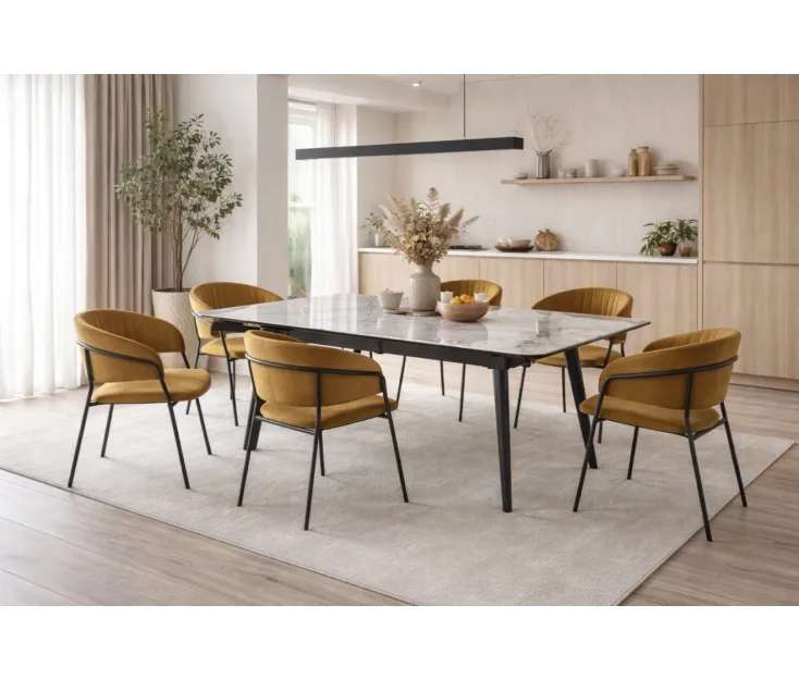 Varese 130+30+30 / Elba 1+6 Dining set