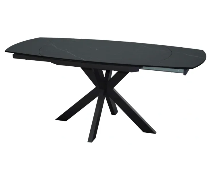 SMART ČRNA 120+30+30X90X77 raztegljiva jedilna miza