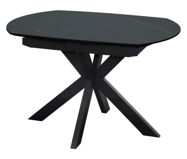 SMART ČRNA 120+30+30X90X77 raztegljiva jedilna miza