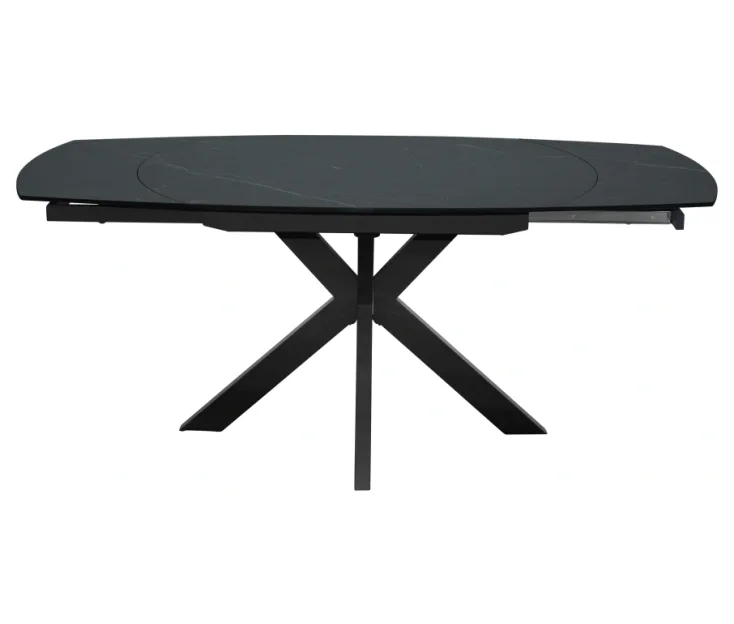 SMART ČRNA 120+30+30X90X77 raztegljiva jedilna miza