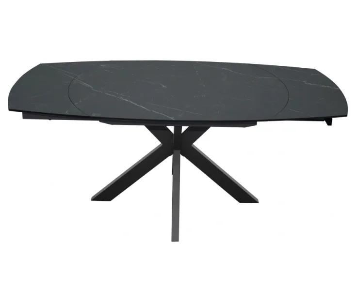 SMART ČRNA 120+30+30X90X77 raztegljiva jedilna miza