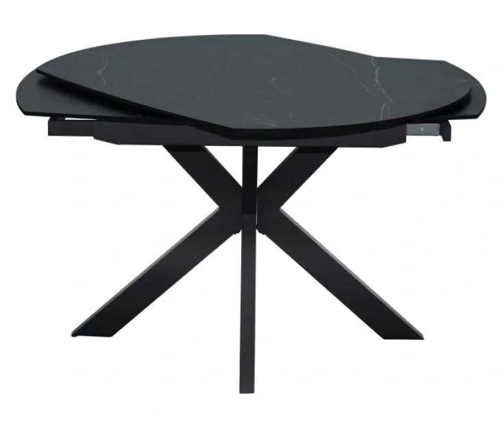 SMART ČRNA 120+30+30X90X77 raztegljiva jedilna miza