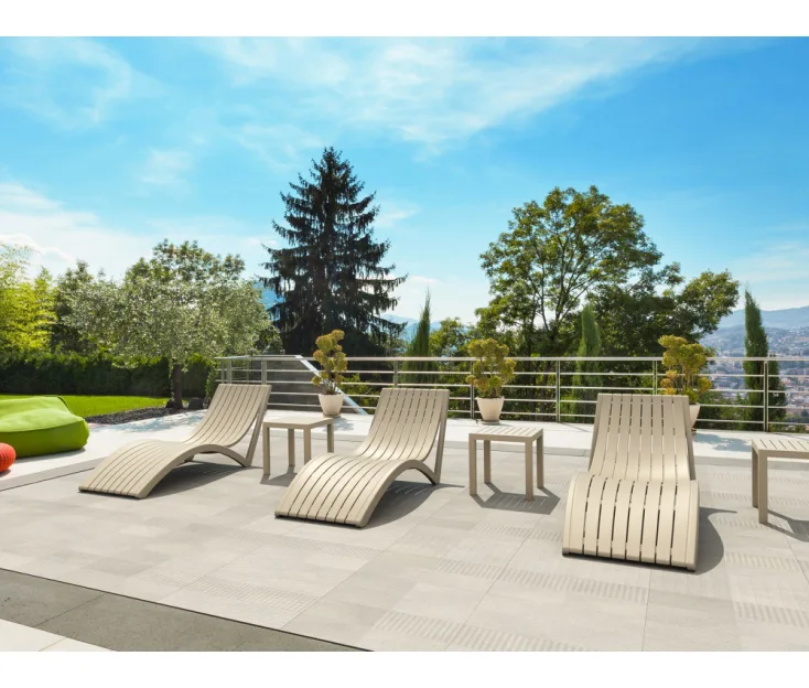 SLIM TAUPE ležalnik