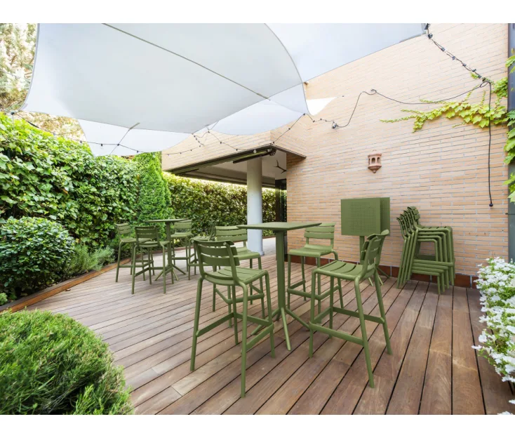 BAR HELEN 75H OLIVE GREEN sgabello