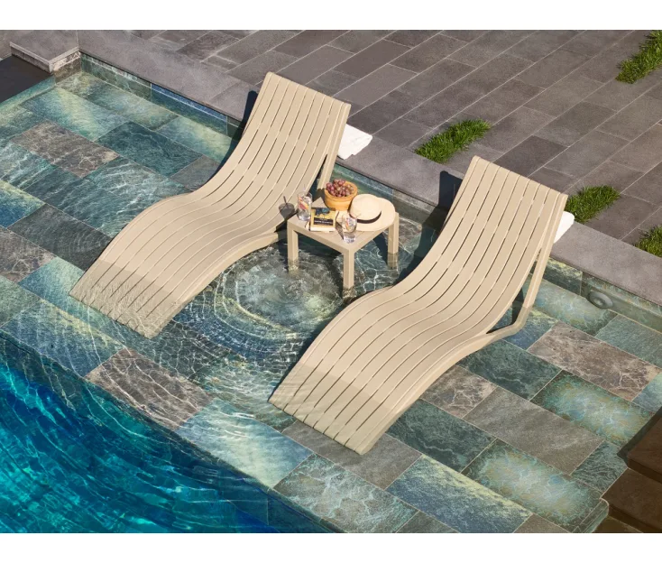 SLIM TAUPE ležalnik