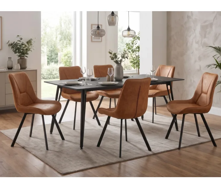 Kleopatra 160x90 / Martel Cognac 1+6 Blagovaonski set