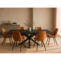 Kloe / Martel Cognac 1+6 Set da pranzo
