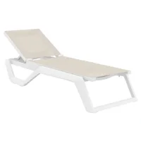 rio pro white taupe Lettino