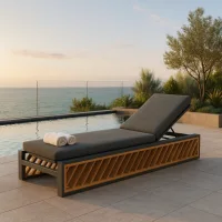 neia antracit/teak l premium Lettino