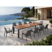 Maldivi / Maldivi Antracit 1+10 Premium Set da giardino