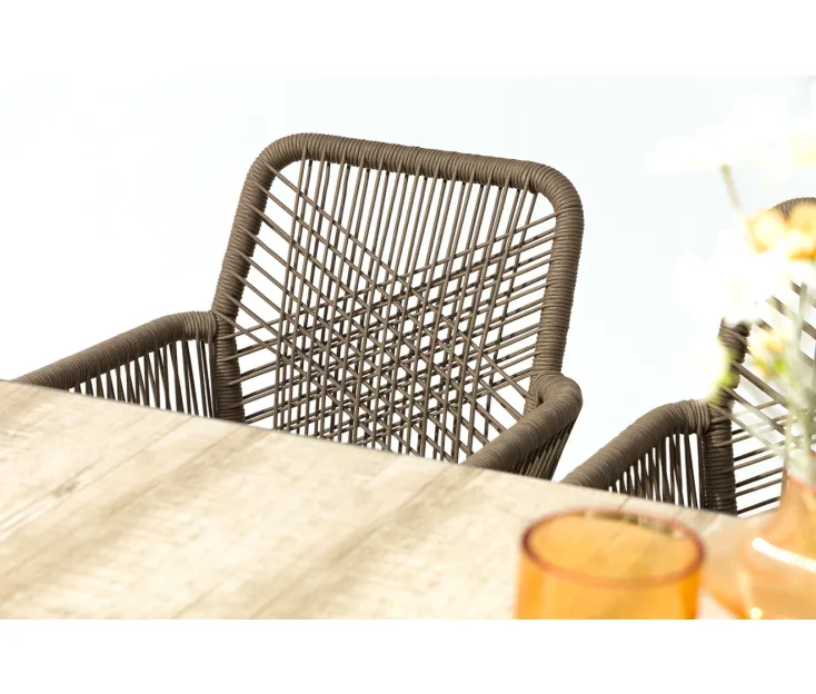 adeline 200-260/alicante at taupe 1+6 vrtna garnitura