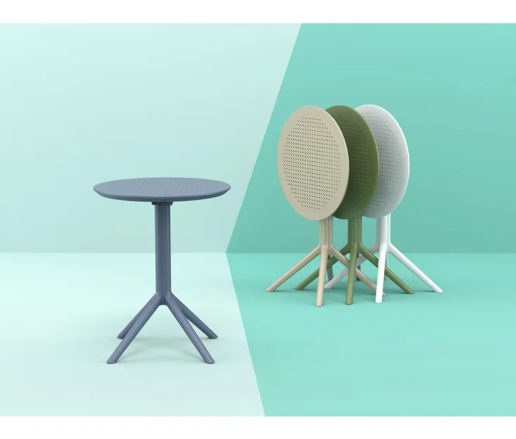 sky folding fi 60 dark grey outdoor table