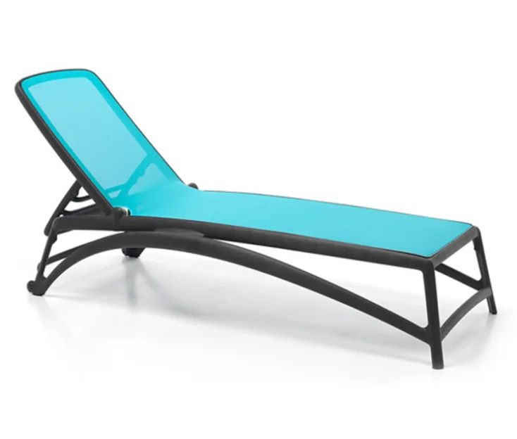 Ležalnik Atlantico antracit modra