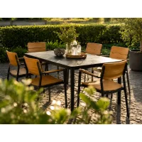 Kyoto Antracit 160X90 / Woody 1+6 Vrtna garnitura