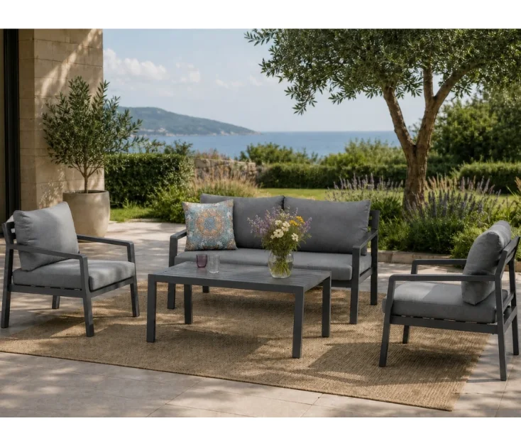 antibes antracit/grey vrtna garnitura
