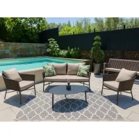 PANAMA ANTRACIT/TORTORA garden set