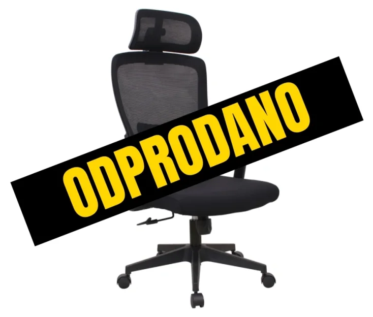 Pluton Black Pisarniški stol