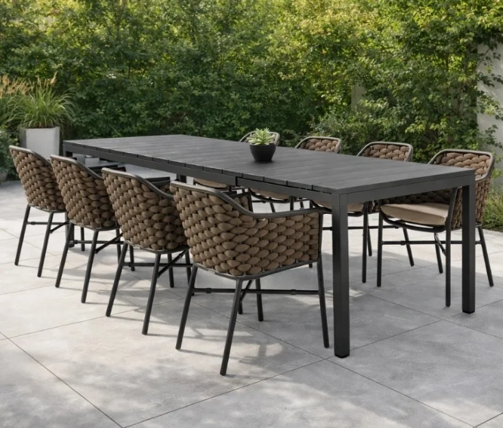 RIO 210-280/LEON tortora 1+8 garden set