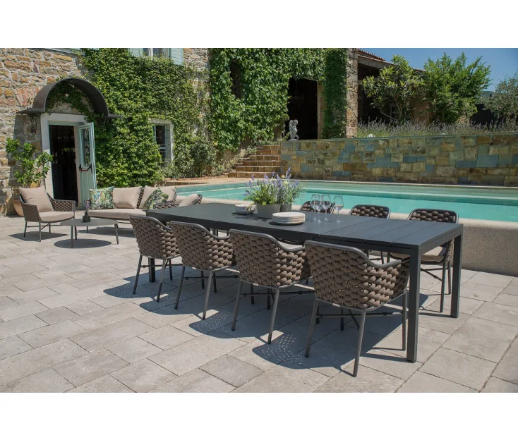 RIO 210-280/LEON tortora 1+8 garden set