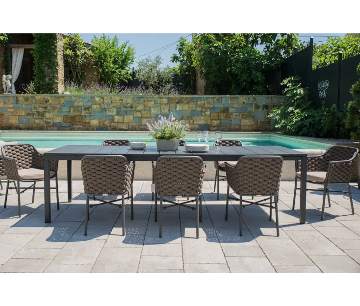 RIO 210-280/LEON tortora 1+8 garden set