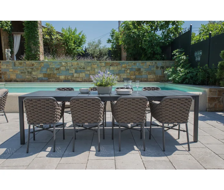 RIO 210-280/LEON tortora 1+8 garden set