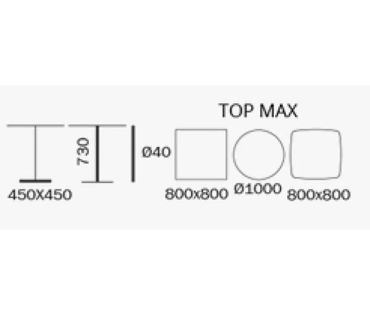 STYLUS 5400 Base tavolo